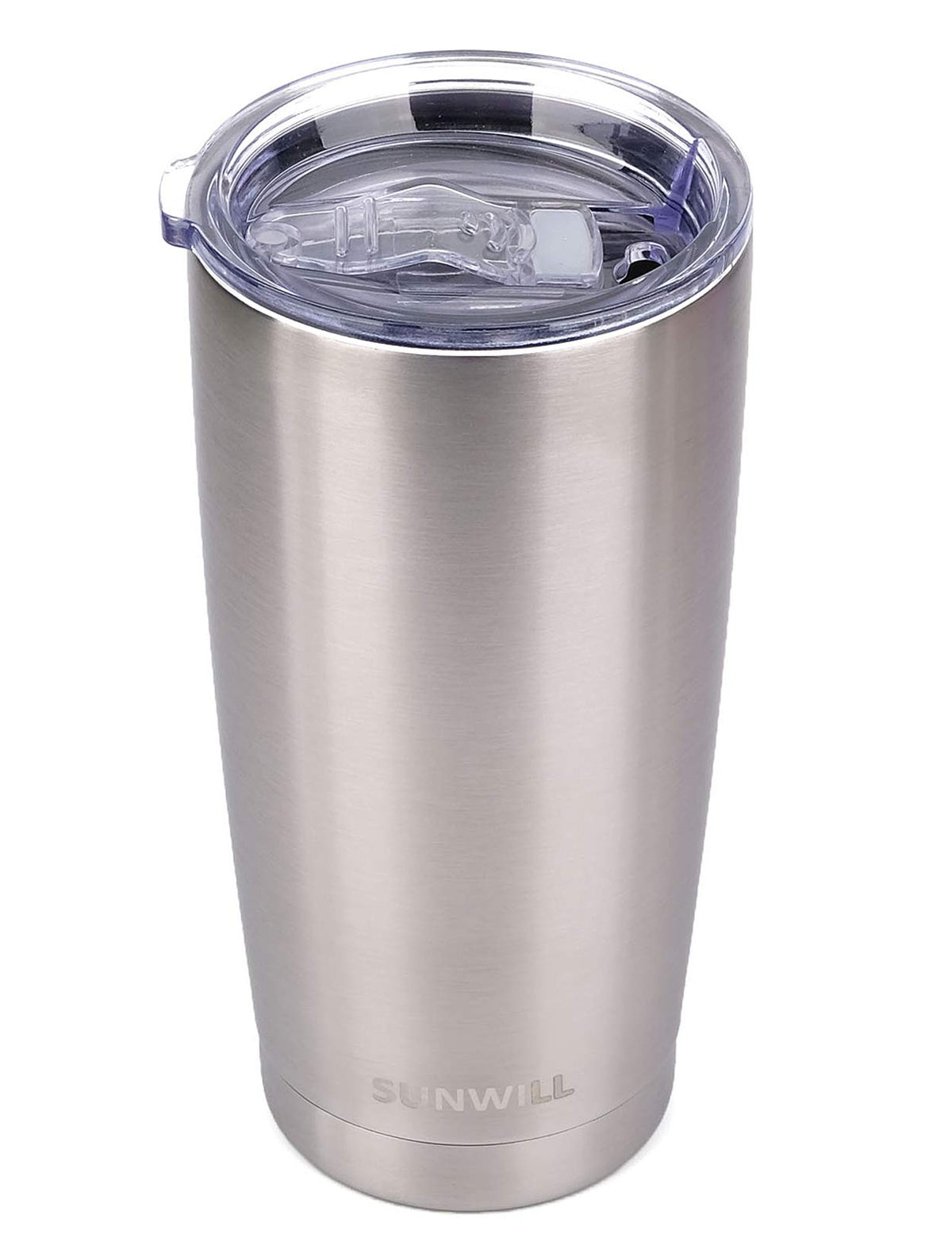 SUNWILL tumbler viaje 20 oz con tapa, ideal para café caliente en ruta.