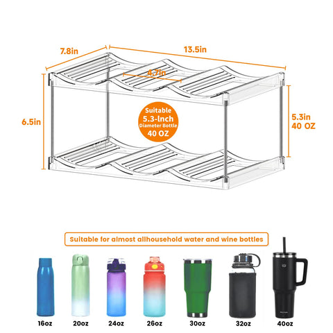 SuoXing estante para botellas 40 oz, compatible con YETI/Stanley.