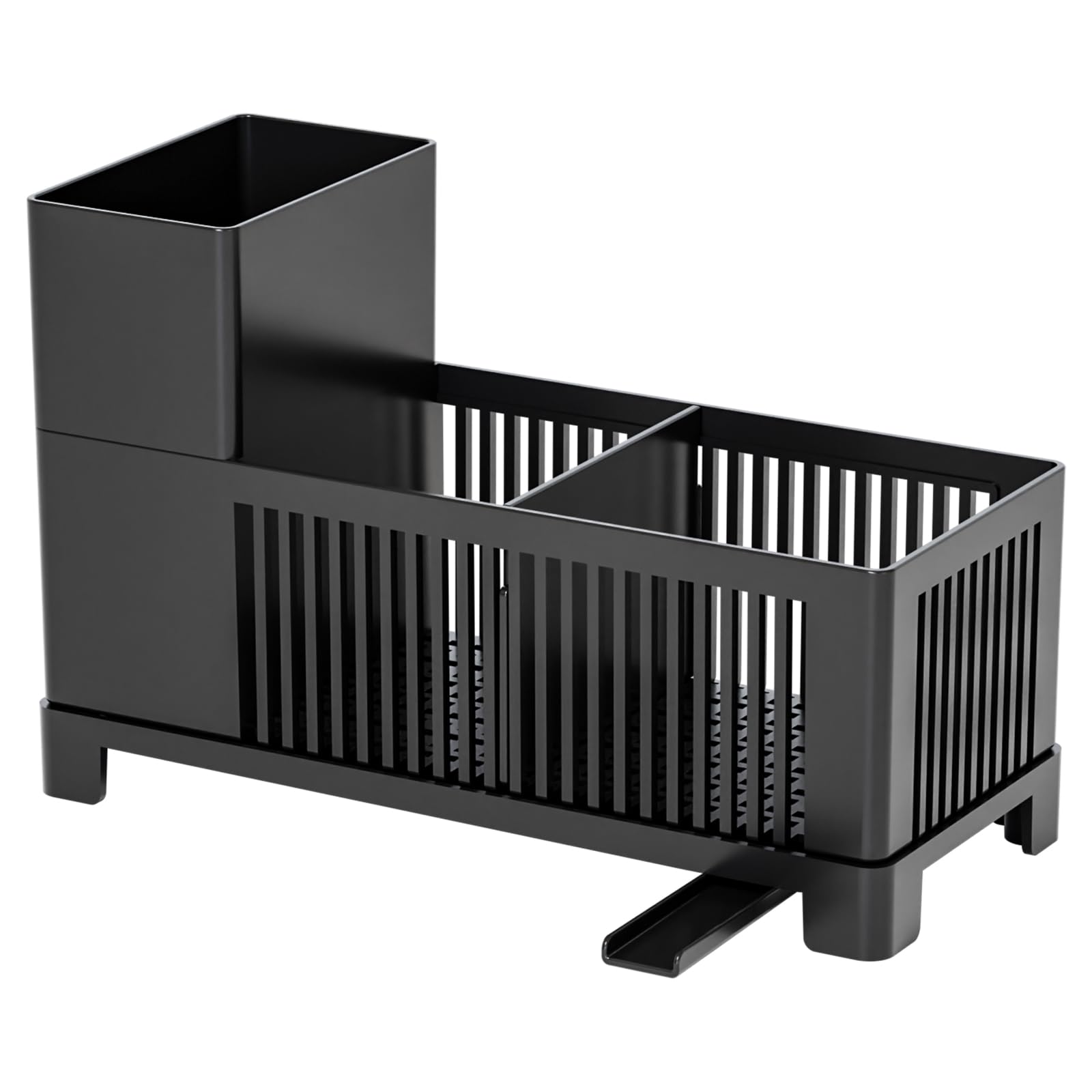 SuoXing organizador-fregadero-negro, plástico duradero y estilo discreto.