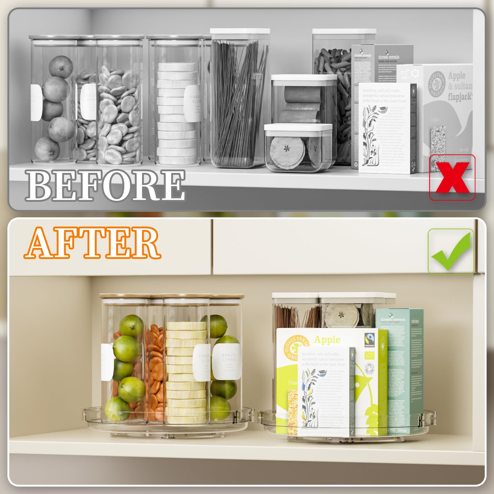 SuoXing organizador para nevera mantiene botellas y snacks visibles