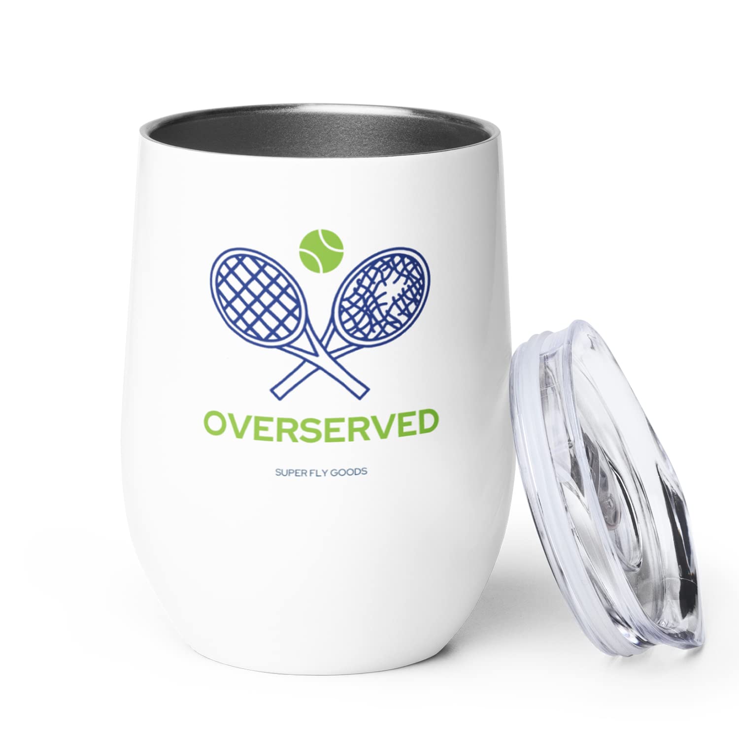 Super Fly Goods Taza de viaje insulada para tenis, mantiene la bebida caliente o fría