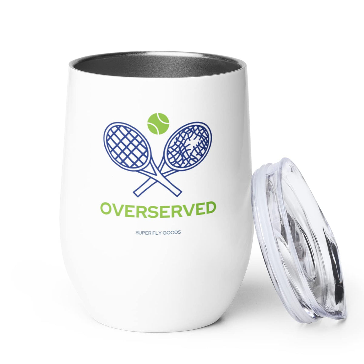 Super Fly Goods Taza de viaje insulada para tenis, mantiene la bebida caliente o fría