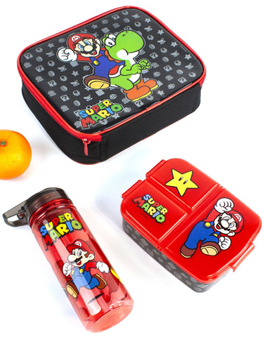 Botella de 580 ml de Super Mario con sorbo para beber con comodidad.
