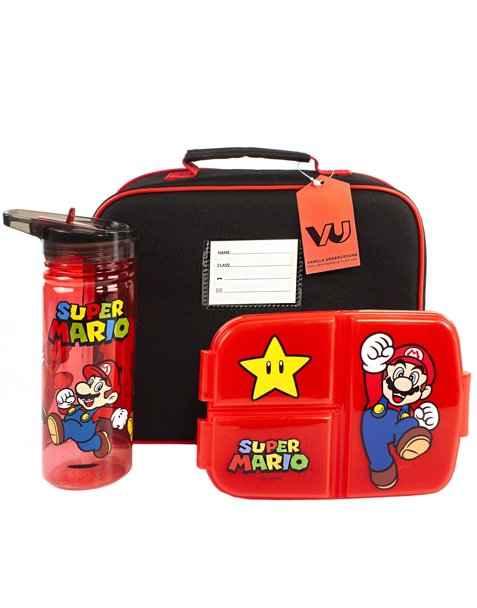 Lonchera insulada de Super Mario, ligera y duradera.