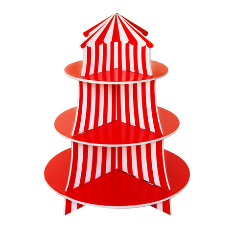 Super Z Outlet soporte cupcakes tres niveles con carpa circense para fiestas