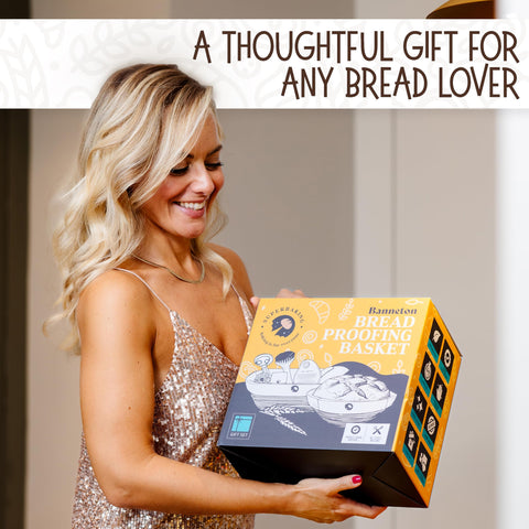 Superbaking banneton ovalado de 10 pulgadas para masa amplia y forma definida.