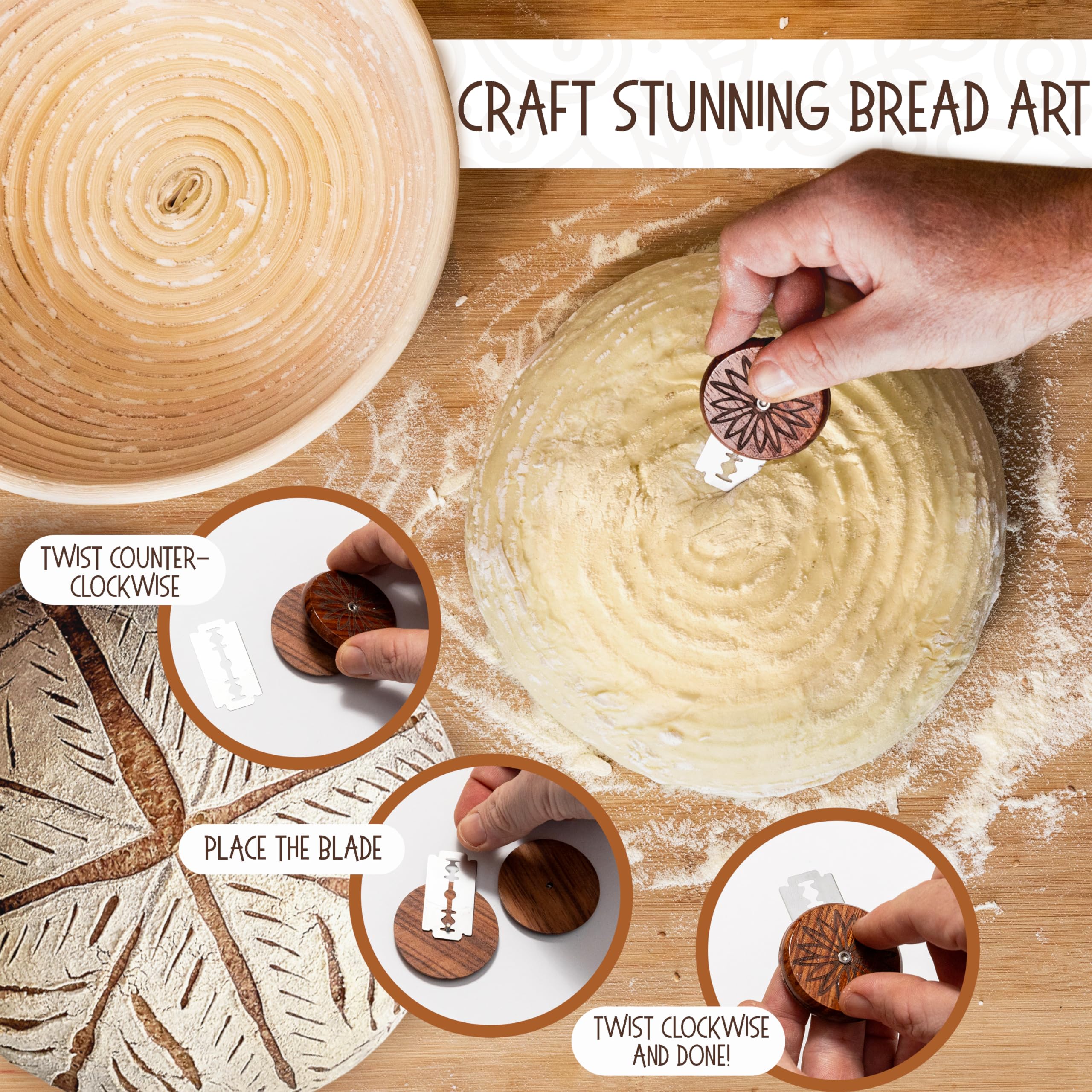 Cesta de levado durable Superbaking para uso repetido y confiable.