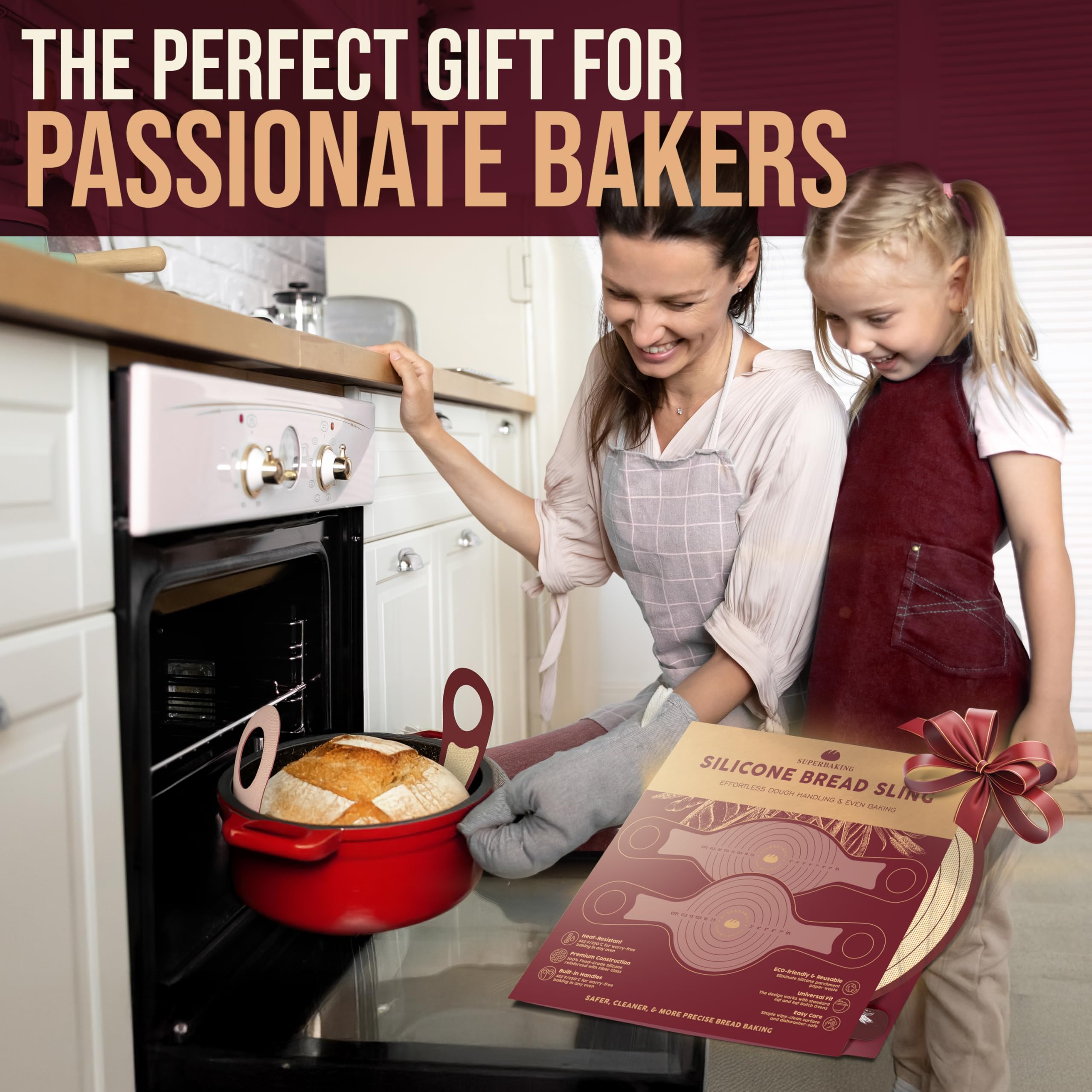 Superbaking correa silicona para pan, regalo ideal para panaderos caseros.