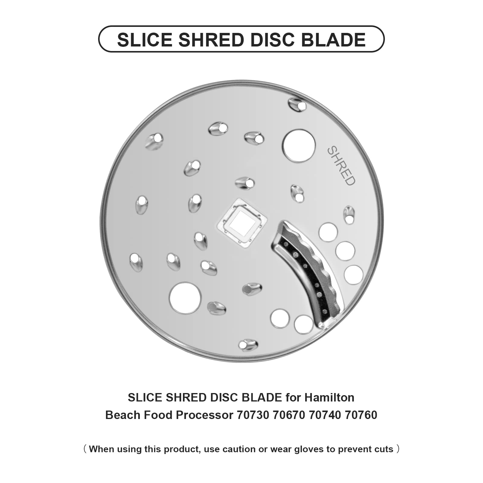 Disco rallador duro y duradero de Superbobi para uso prolongado en la cocina.