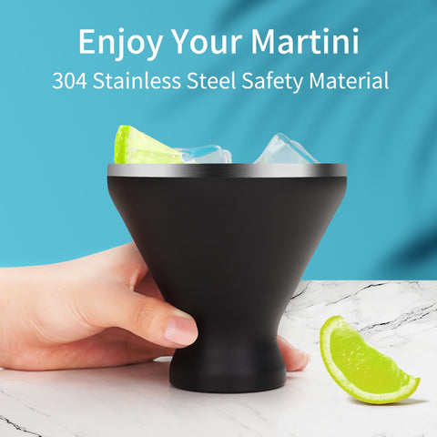 SuperCook juego de seis vasos martini de 8 onzas.
