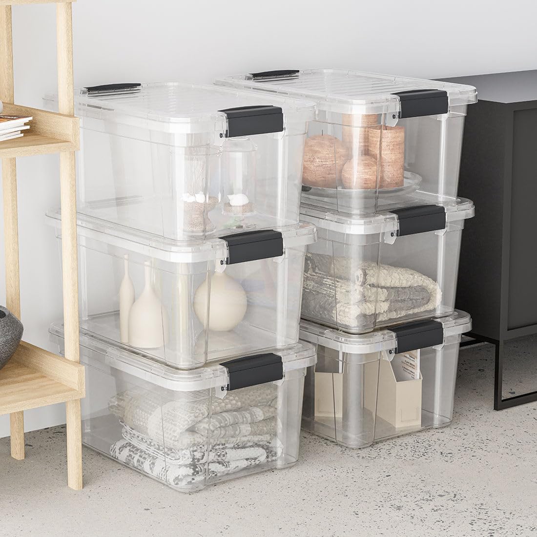 Superio organizador escolar transparente para útiles educativos