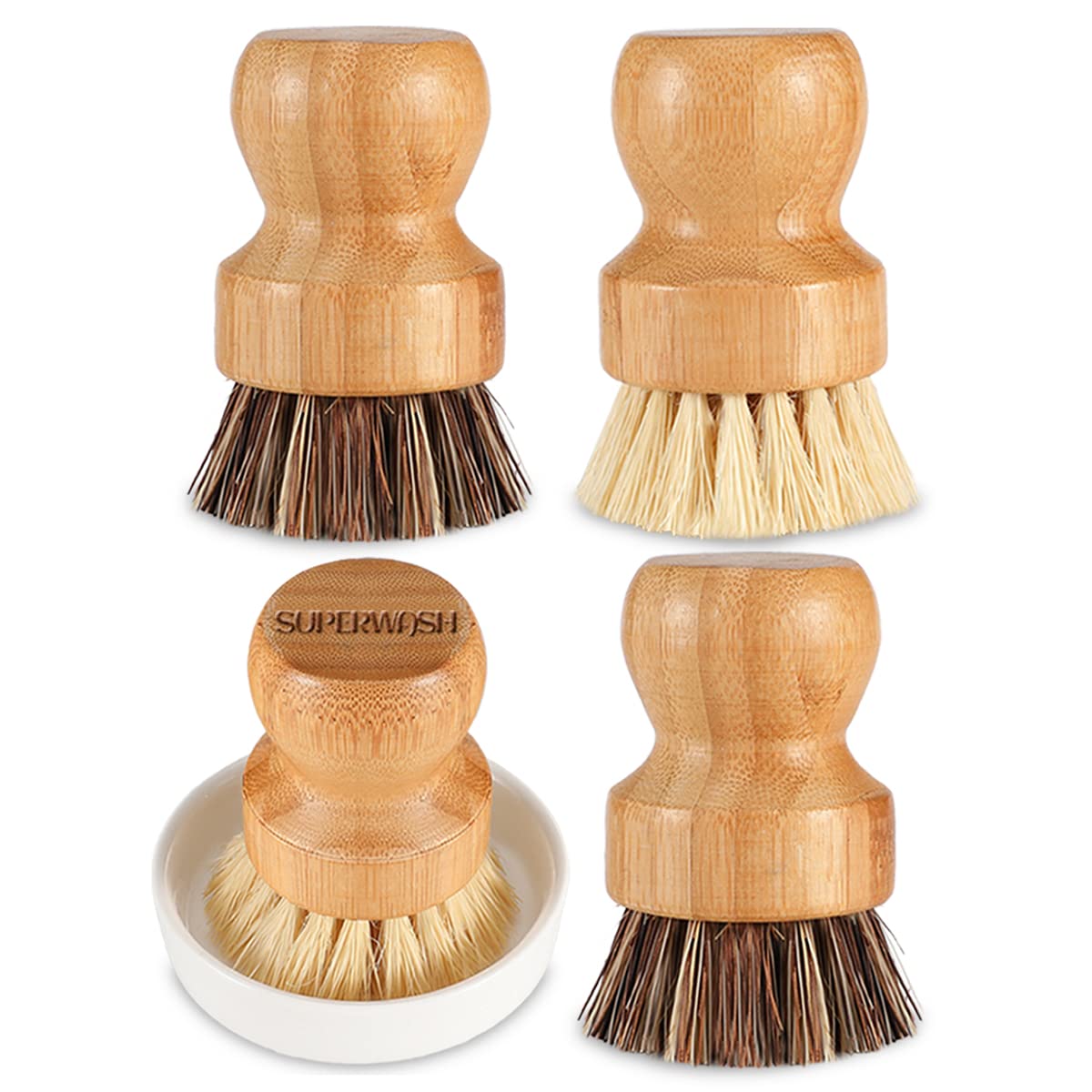 Soporte cerámico SUPERWASH PLUS para cepillos y dispensador