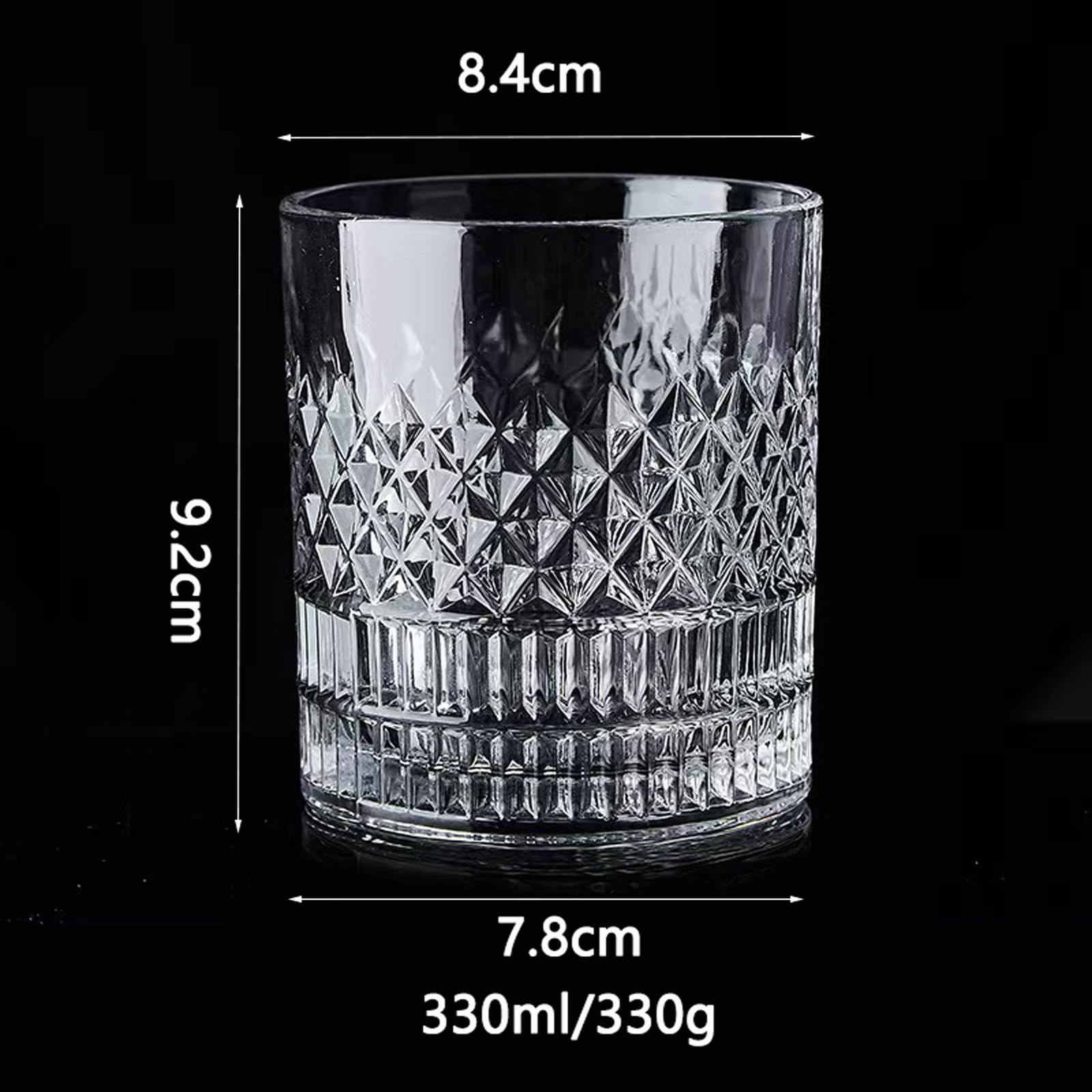 Vaso Suphan de cristal sin plomo, duradero y fácil de limpiar