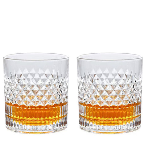 Vaso Suphan Whisky estilo antiguo con brillo notable para degustación elegante