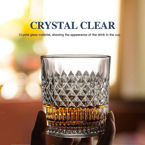 Vaso Suphan Whisky estilo antiguo resalta claridad ante la luz