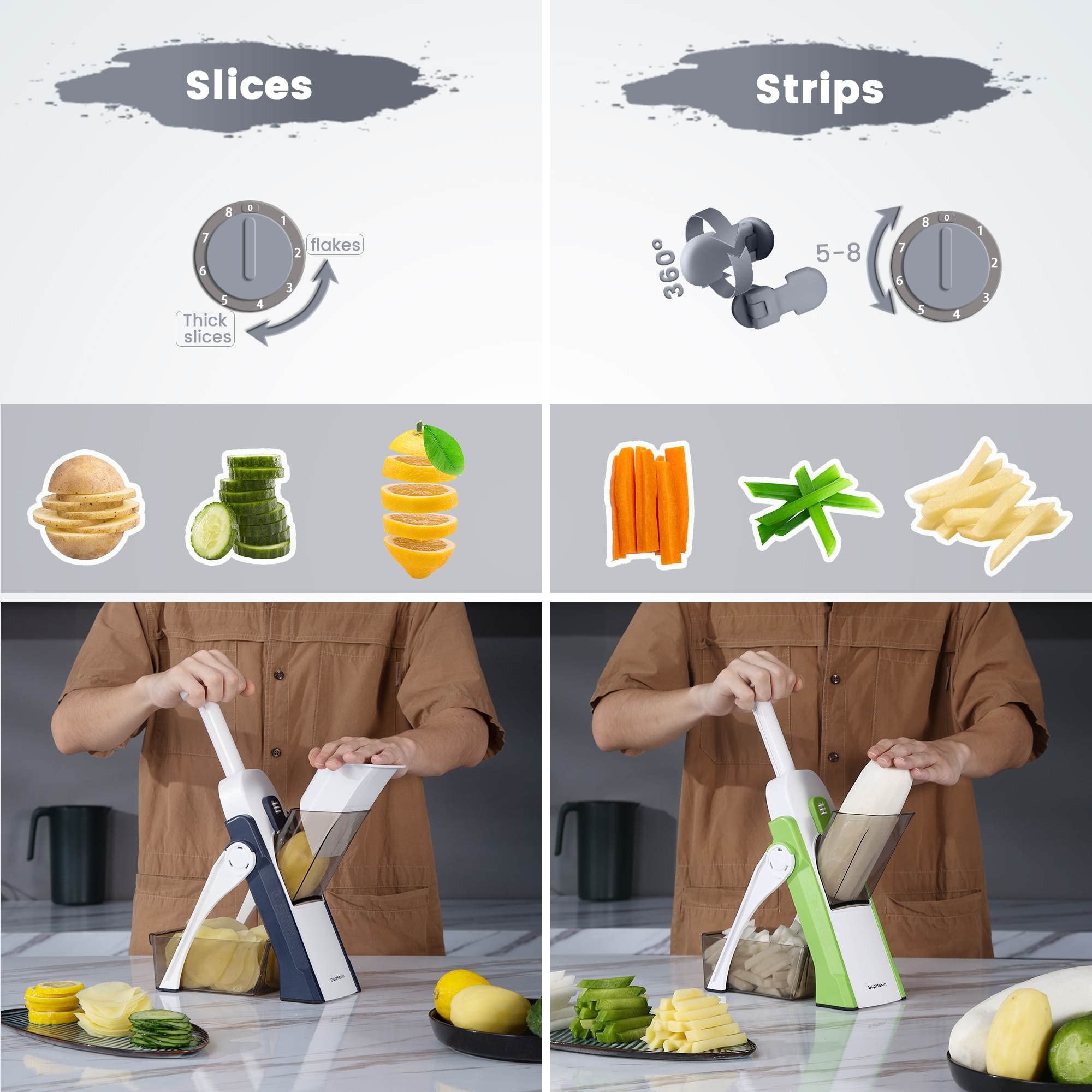 SupMaKin Limpieza fácil gracias al cepillo incluido