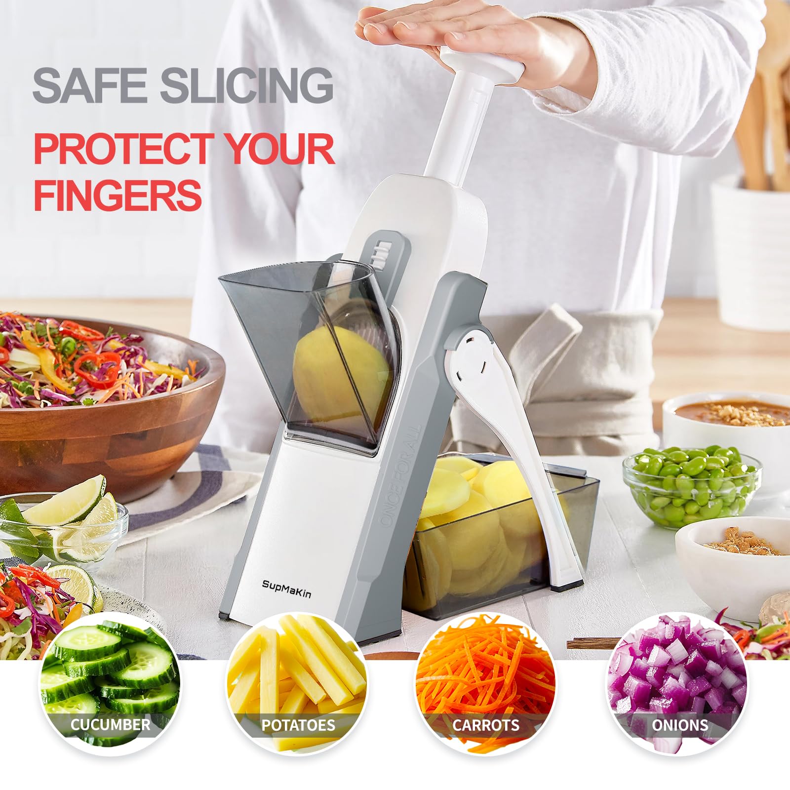 SupMaKin Mango ergonómico facilita el agarre cómodo durante el uso