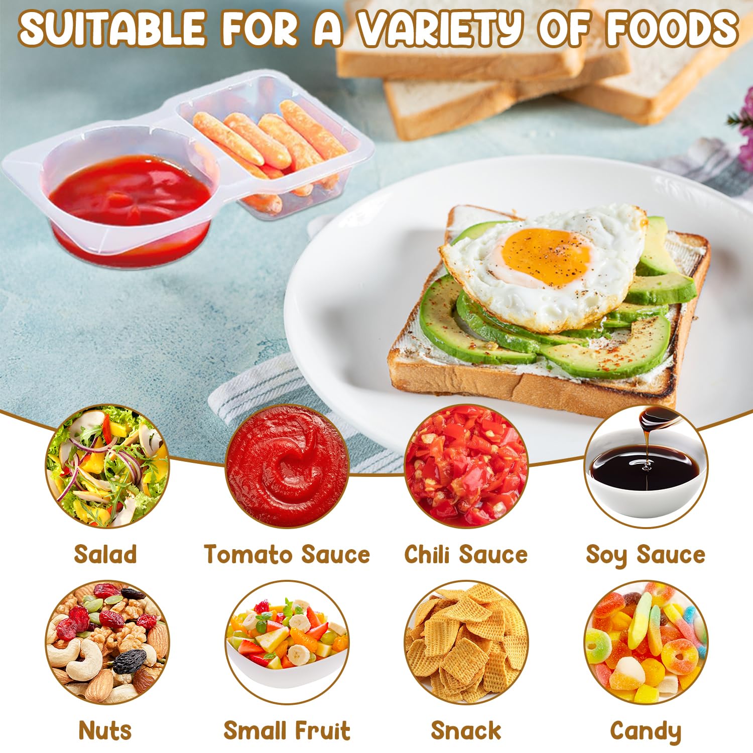 SUPPHOUS Contenedor portátil para meriendas en viajes y salidas.