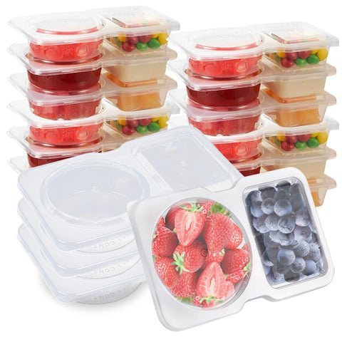 SUPPHOUS Contenedor snack doble compartimento para meriendas equilibradas en casa o en la escuela.