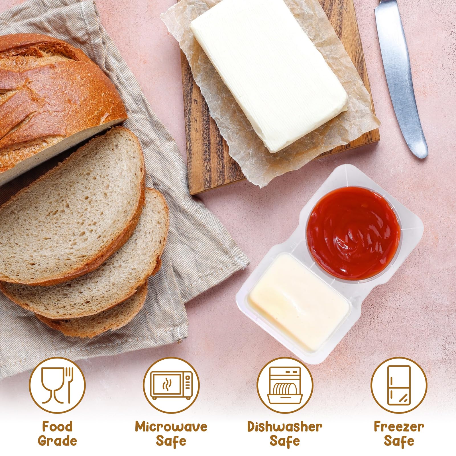 SUPPHOUS Contenedor multiuso para snacks, perfecto para niños y adultos.