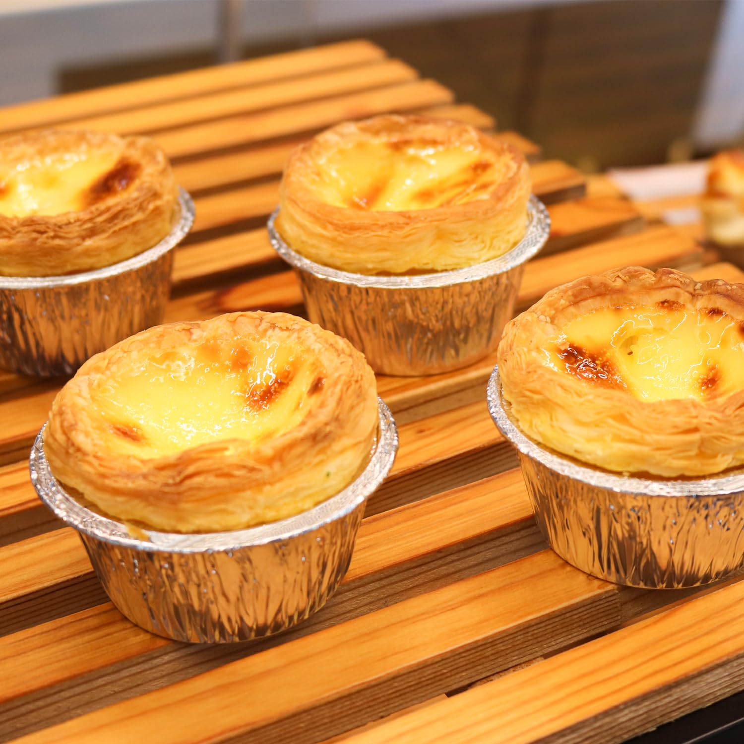 SUPPHOUS formas de aluminio para creme brulee, textura y sabor destacados.