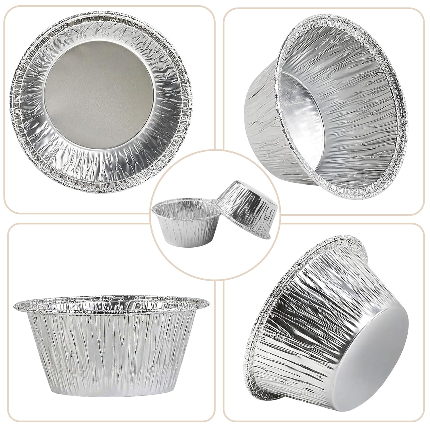 SUPPHOUS formas de aluminio para cupcakes, cocción rápida y limpieza sencilla.