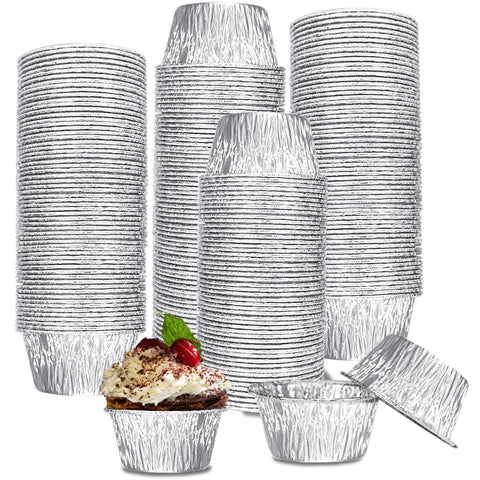 SUPPHOUS tapas de aluminio 3oz para magdalenas: cocción uniforme y fácil desmoldado