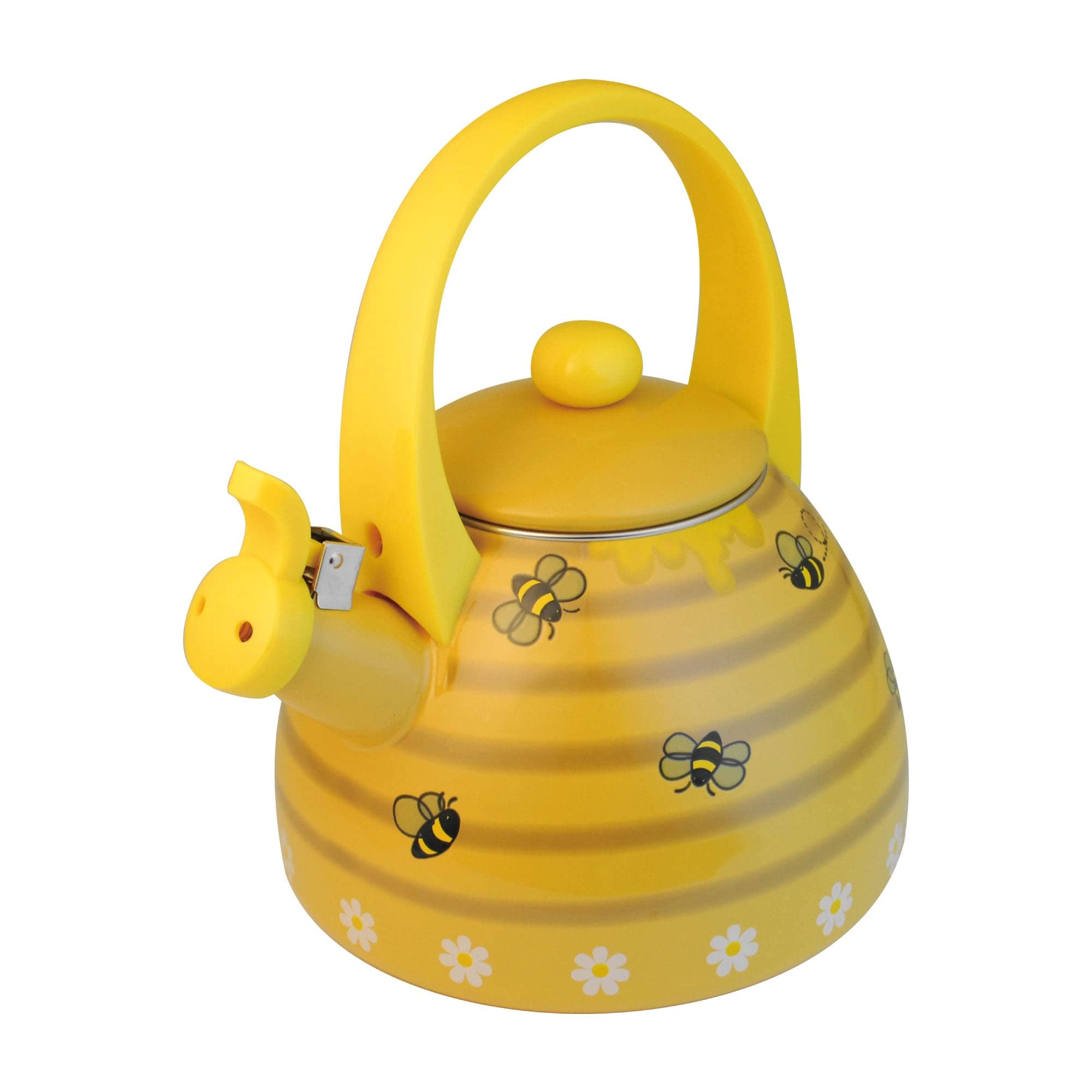 Tetera Supreme Housewares con diseño de colmena de abejas para hervir agua.