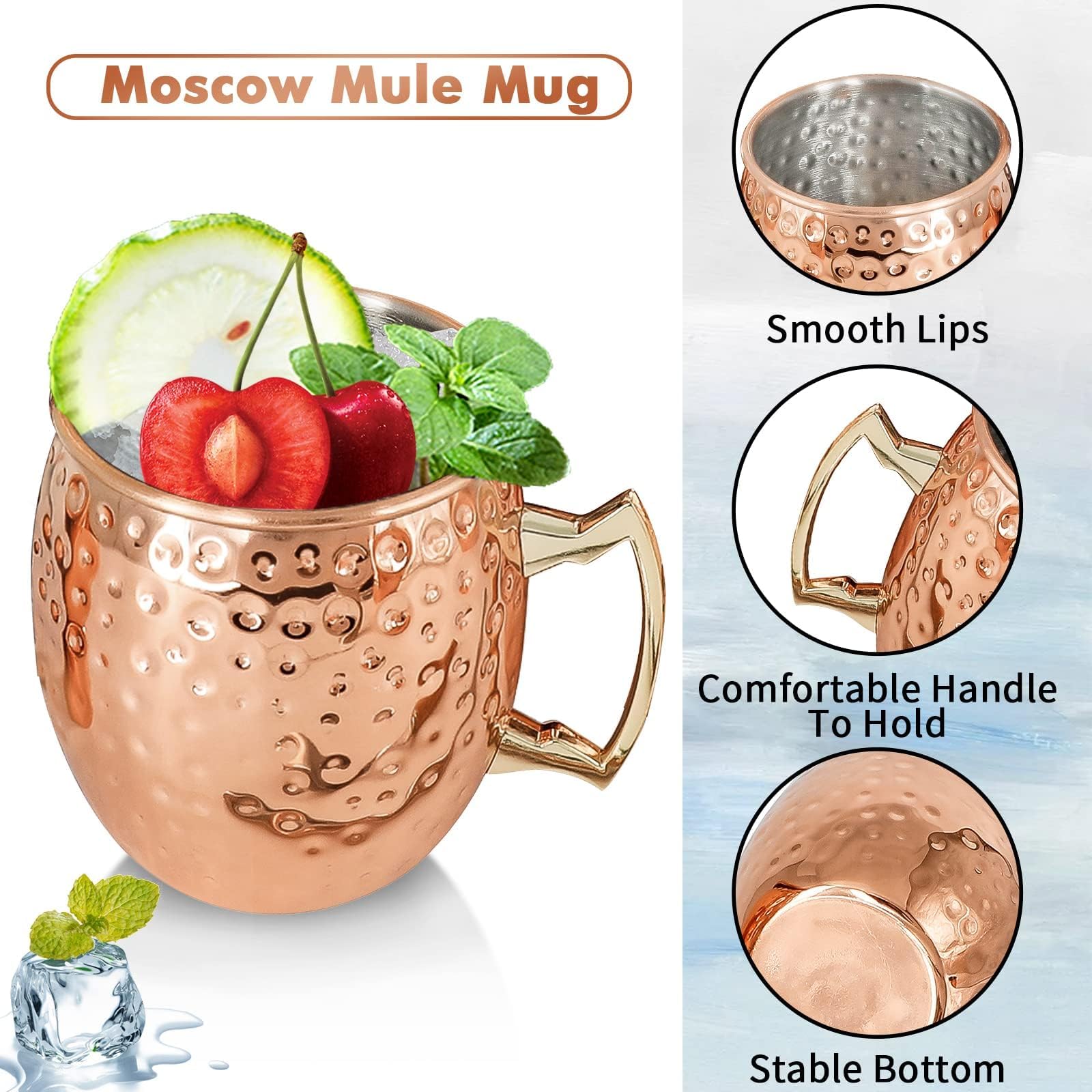 SuproBarware cuchara para cocktails, ayuda a mezclar y servir con estilo.