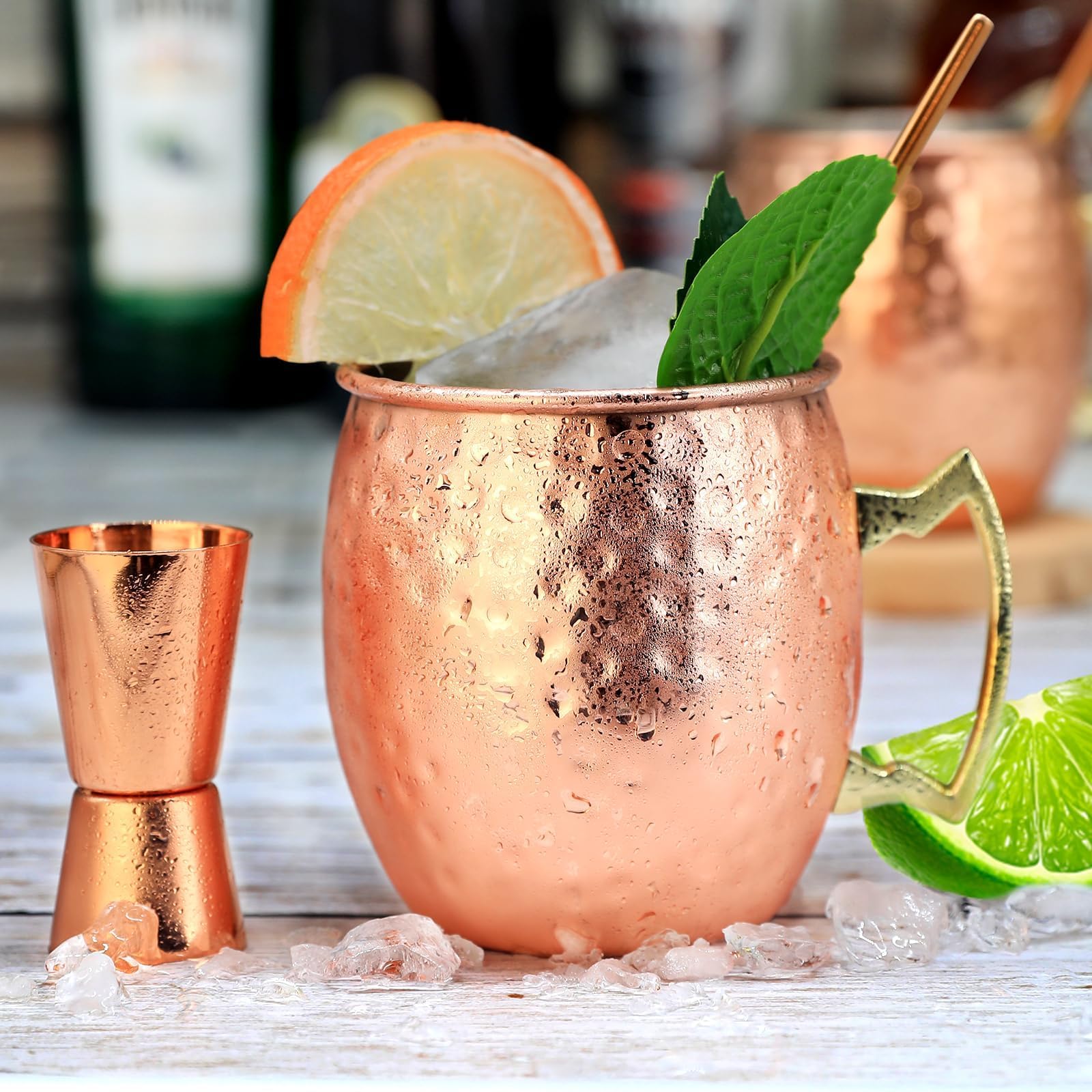 SuproBarware pajitas de acero inoxidable, duraderas y fáciles de limpiar para bebidas frías.