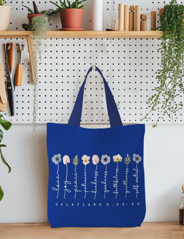 Supwhd bolsa Biblia azul marino con asa para uso diario.