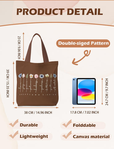 Supwhd bolsa de lona regalo cristiano, diseño inspirador para ocasiones especiales.
