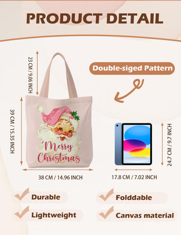 Supwhd bolsa tote canvas gran capacidad: ideal para transporte y compras diarias.