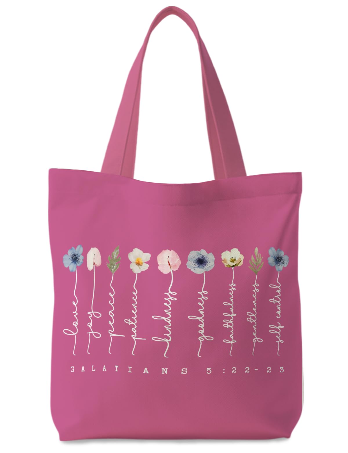 Supwhd bolsa tote cristiana rosa, diseño atractivo para uso diario