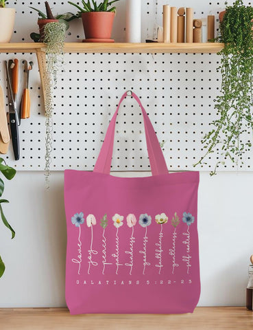 Supwhd bolsa tote rosa con asa larga, cómoda para el hombro diario