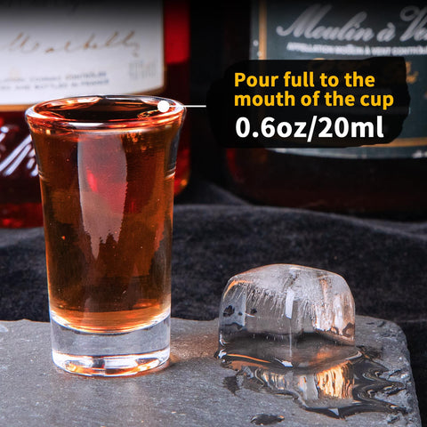 Vasitos claros de Supwinnet para resaltar colores de bebidas.