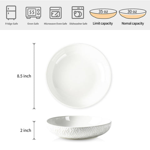 Sureasy conjunto cuencos cerámica relieve, opción práctica para familia y reuniones.