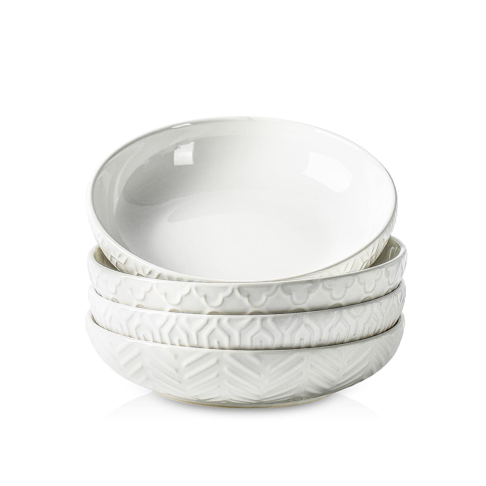 Sureasy cuenco pasta con relieve, ideal para porciones generosas de pasta o sopa.