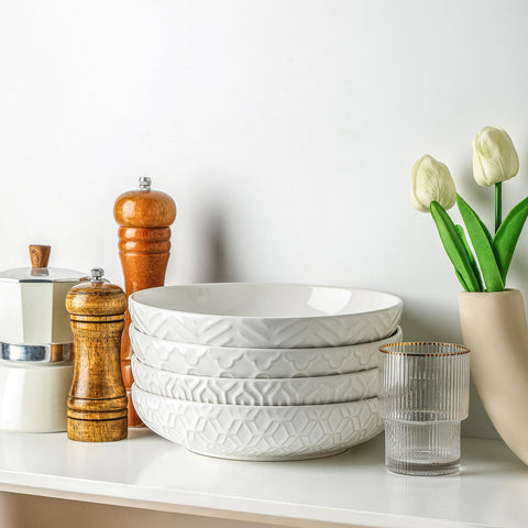 Sureasy plato ensalada con relieve, textura elegante y agarre seguro.