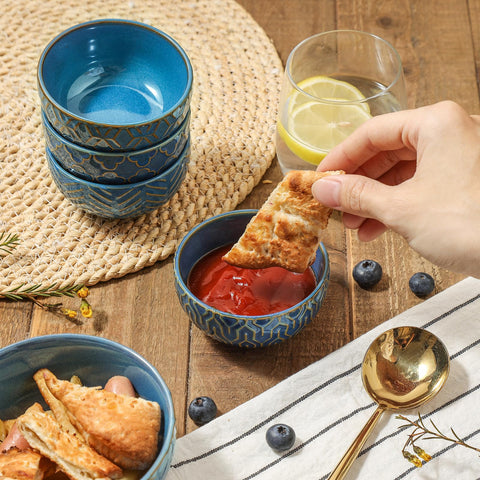 Sureasy tazones ceramicos apilables para ahorrar espacio en la cocina.