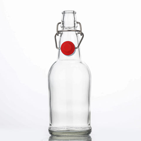 Tapa abatible de acero inoxidable en una botella SURESAVE.