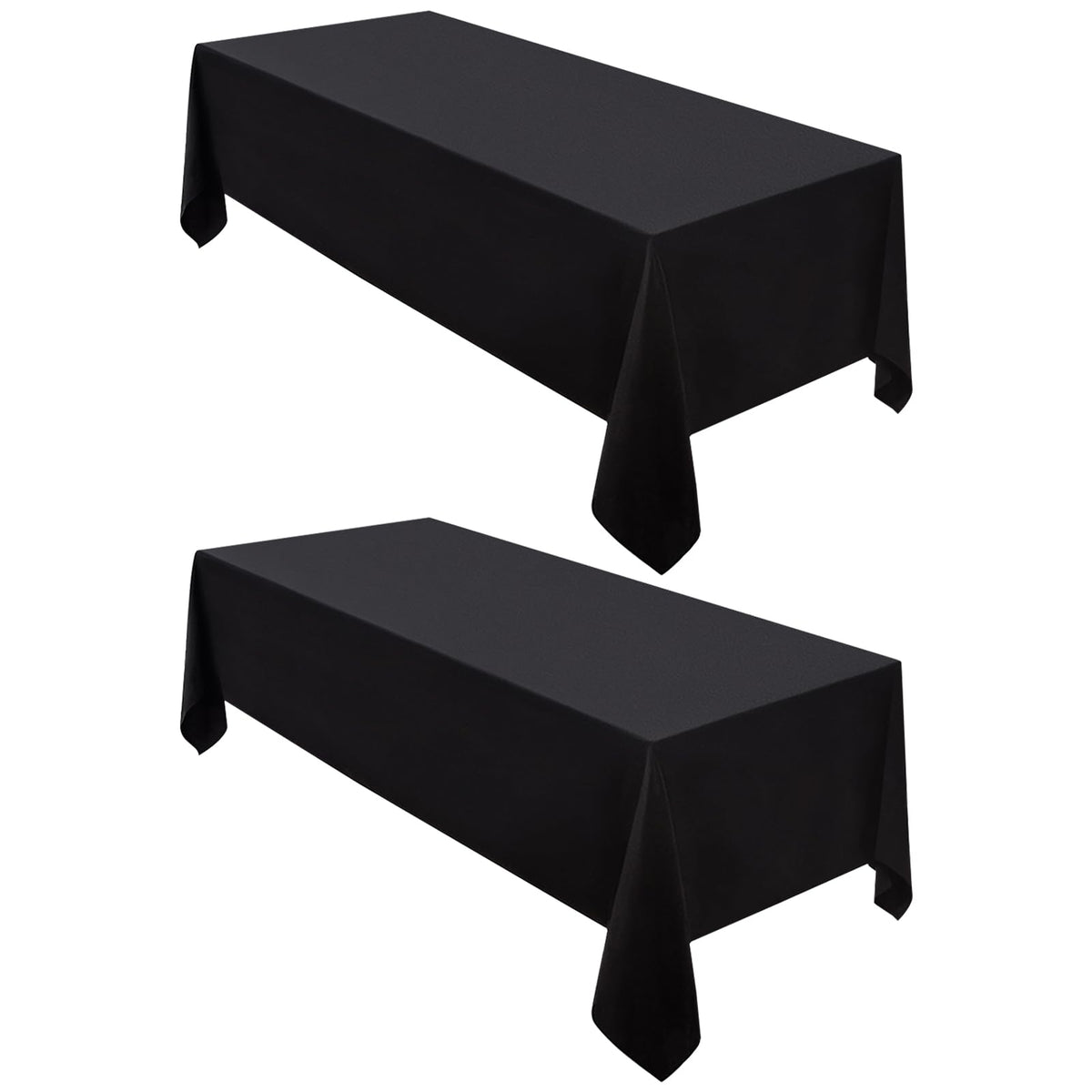 Mantel negro Surmente para mesas rectangulares 60x102, protección y estilo para eventos.