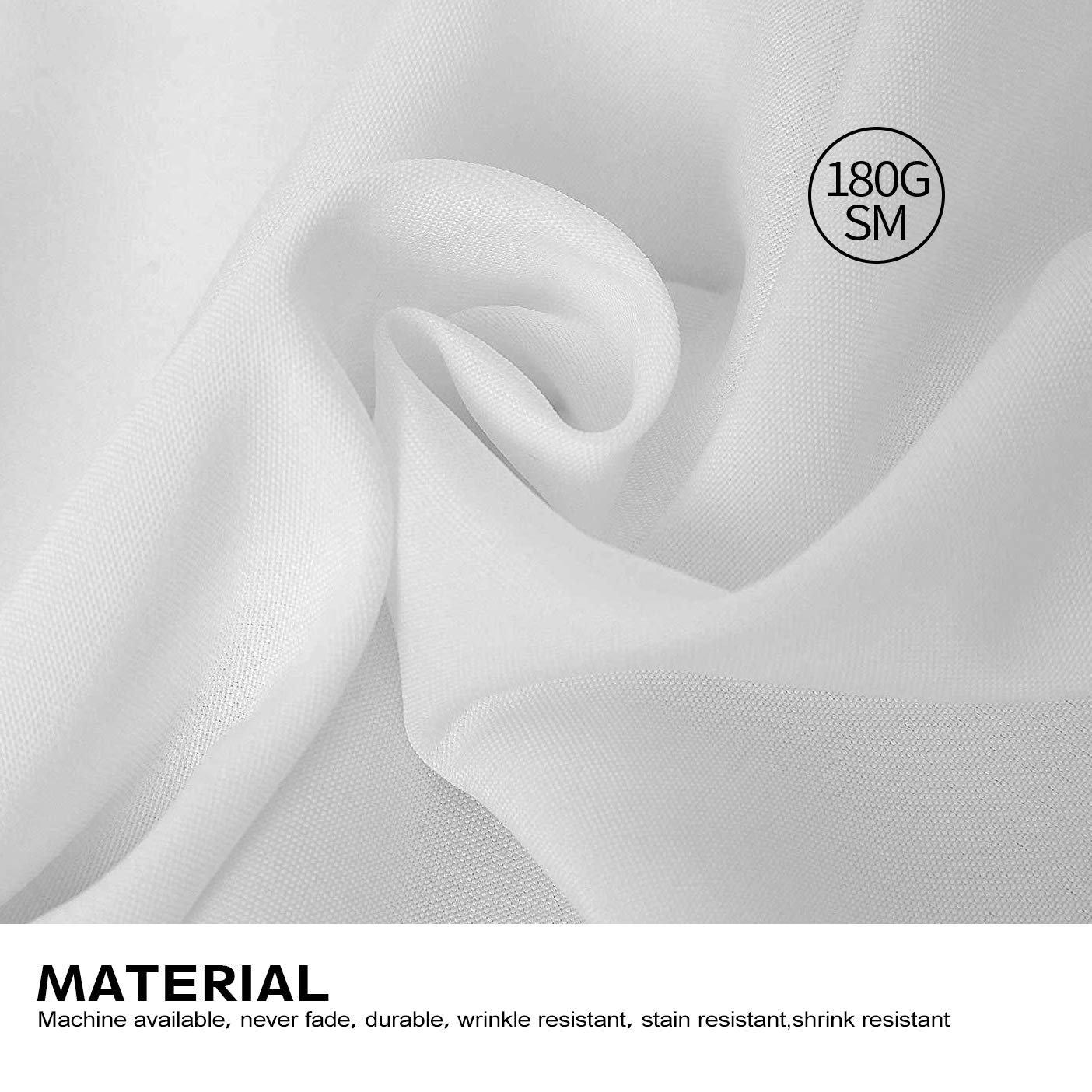 Mantel Surmente blanco rectangular 90x132 para banquetes, aspecto pulcro en cada mesa.