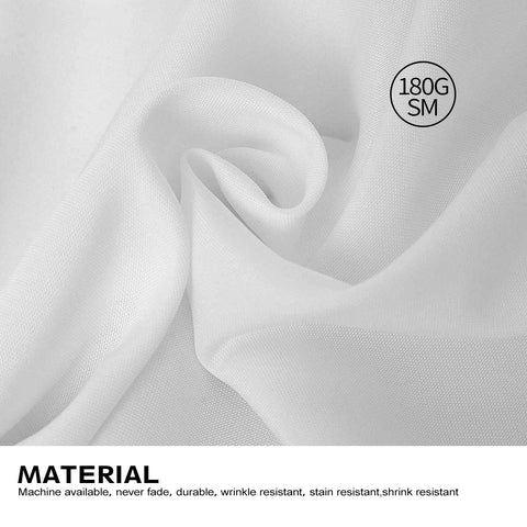 Mantel Surmente blanco rectangular 90x132 para banquetes, aspecto pulcro en cada mesa.