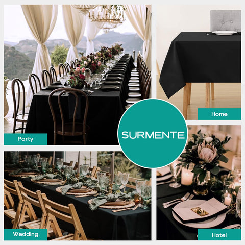 Mantel Surmente negro aporta versatilidad para diferentes decoraciones y estilos