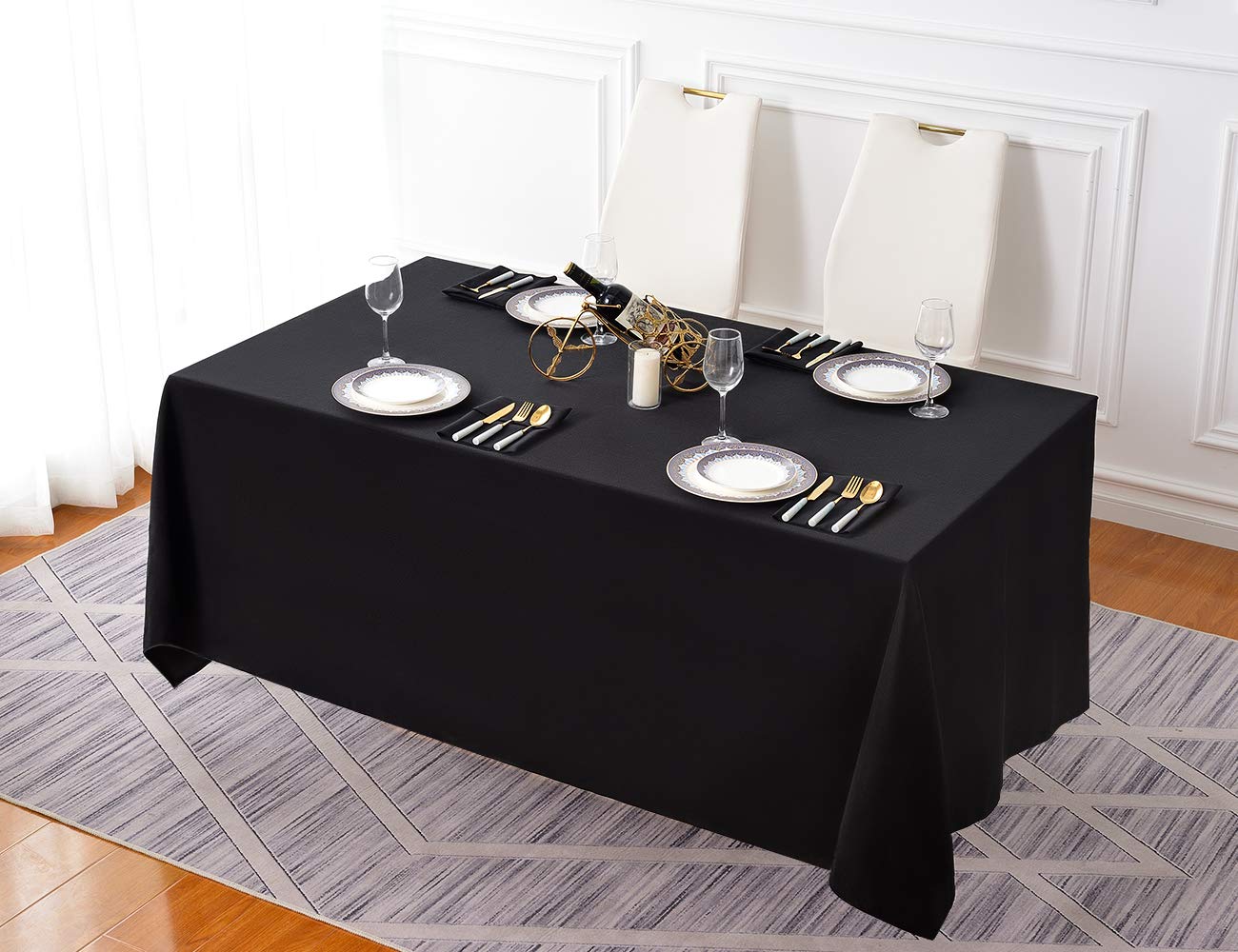 Mantel Surmente negro con variedad de colores para decorar