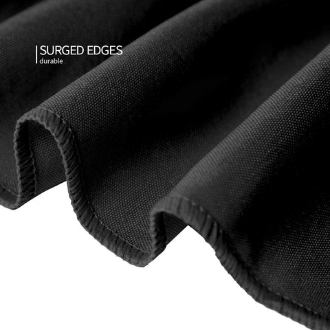 Textura suave de poliéster Surmente negro para una presentación cuidada.