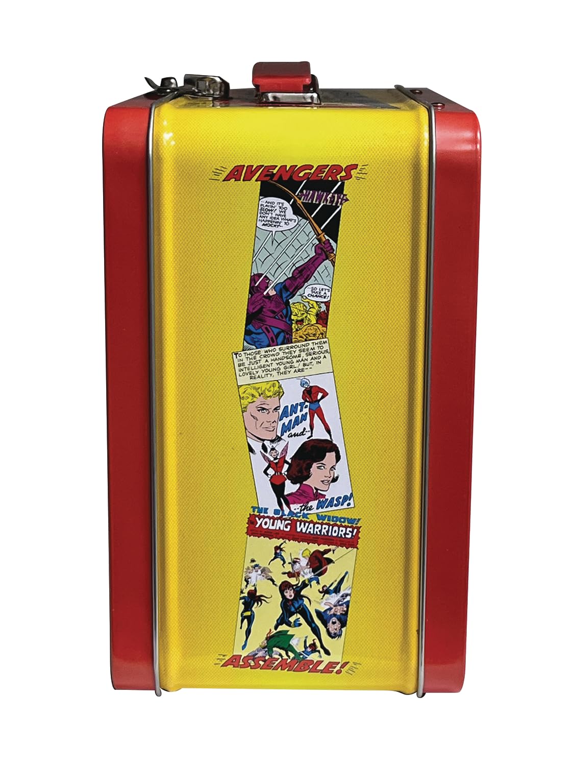 Contenedor de bebidas 10 oz incluido, lonchera Avengers Assemble, útil para bebidas o sopa.