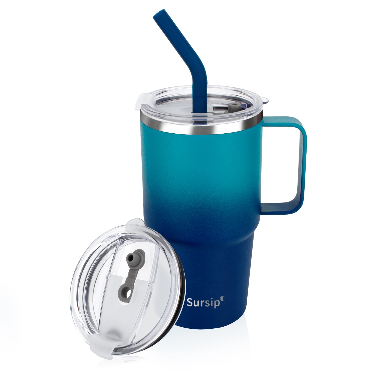 Vaso termo Sursip 24oz con manija para bebidas frías o calientes