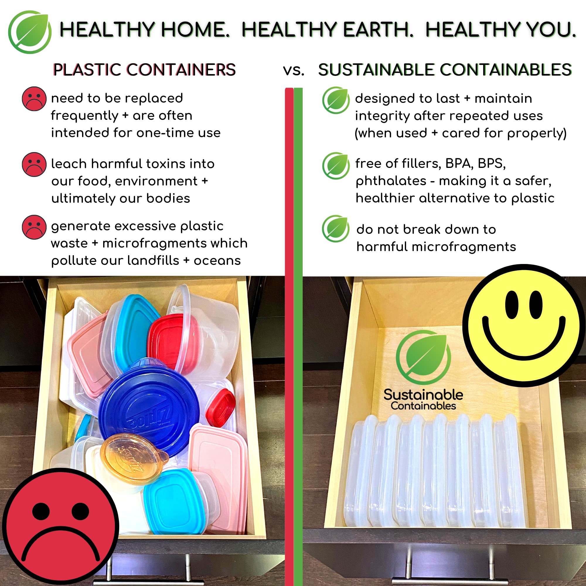 Sustainable Containables: certificado LFGB y sin BPA, seguridad para la familia.
